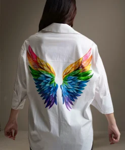 Oxford-Shirt-Painted-Rainbow-Wings