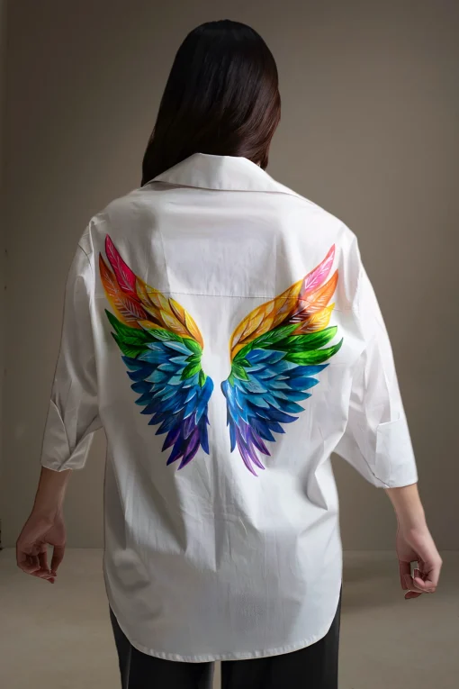 Oxford-Shirt-Painted-Rainbow-Wings