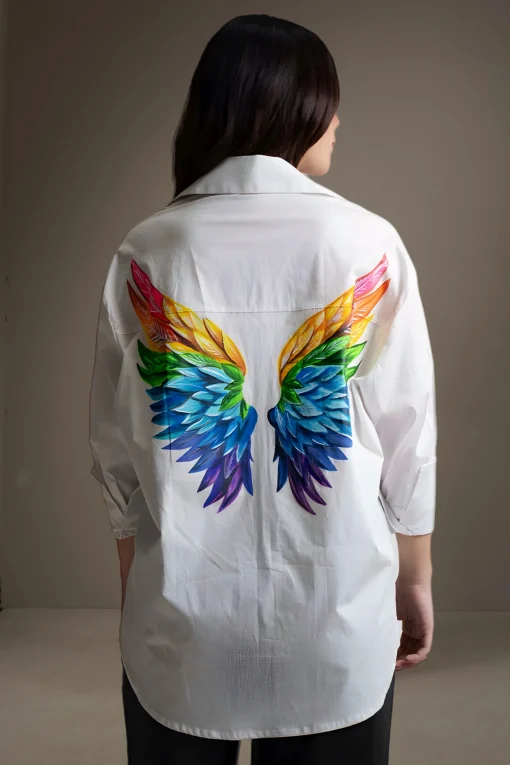 Oxford-Shirt-Painted-Rainbow-Wings