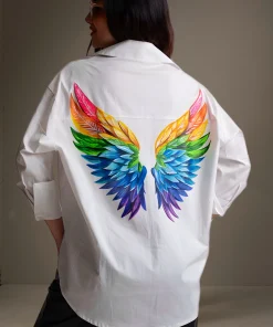 Oxford-Shirt-Painted-Rainbow-Wings