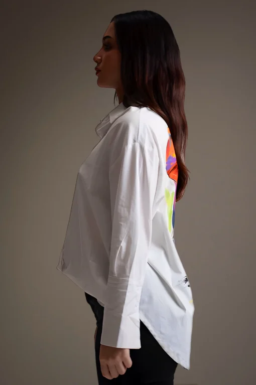 Oxford-Shirt-Painted-Elephant-Art-Pop