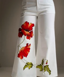 Pants-Painted-Red-Flower