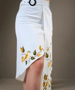 Skirt-Irregular-Painted-Birds