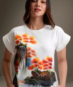 T-Shirt-Embroidery-China-Landscape
