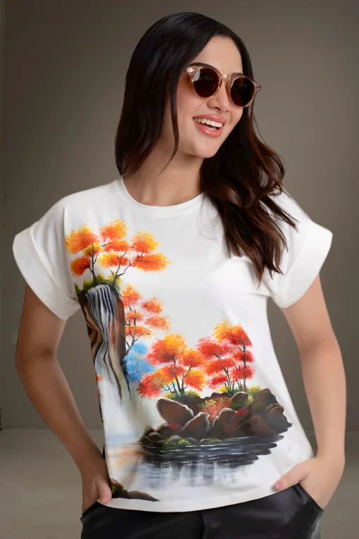 T-Shirt-Embroidery-China-Landscape