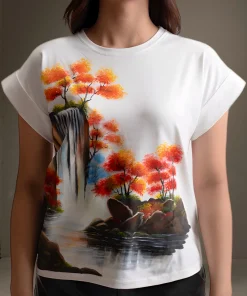 T-Shirt-Embroidery-China-Landscape